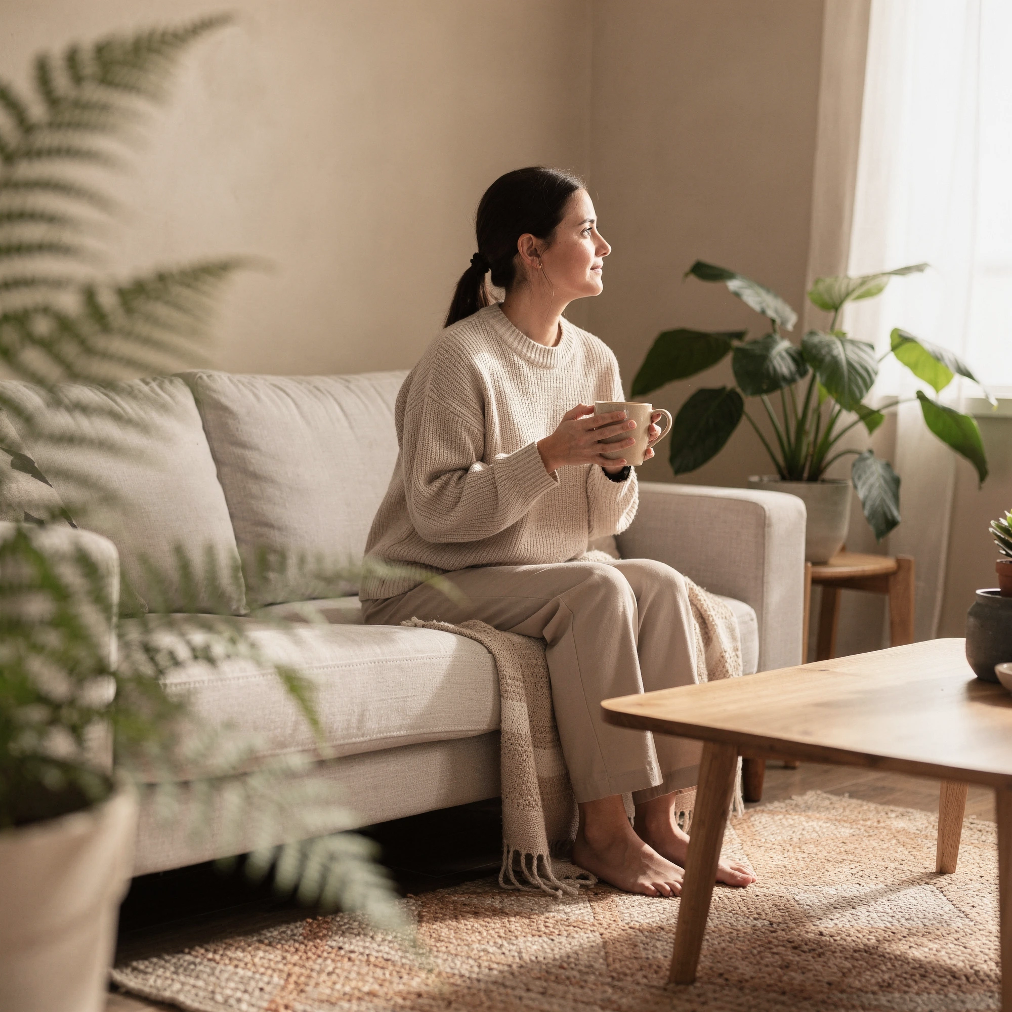 Peaceful moment at home during mental health care in Copperas Cove, TX